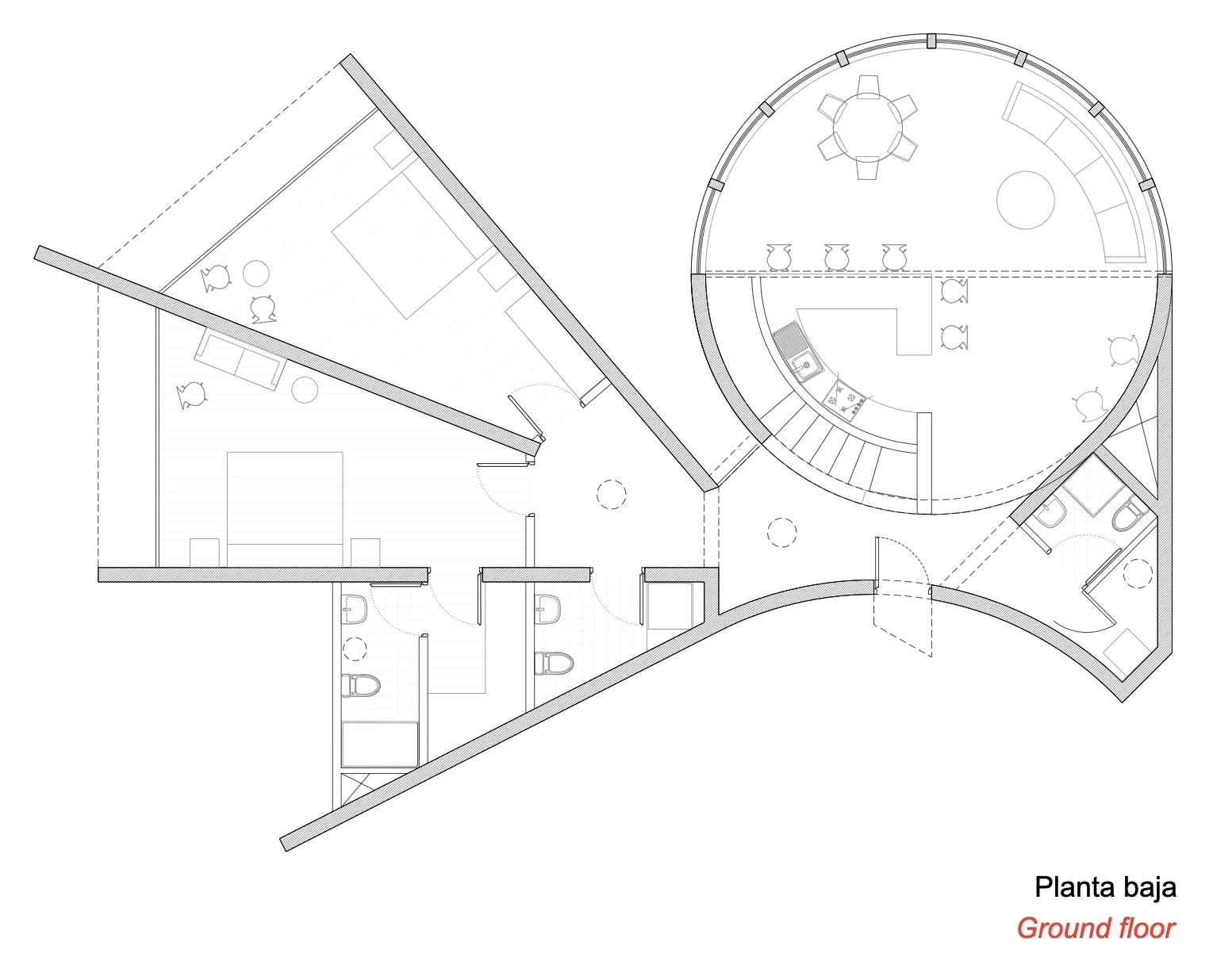 Planta técnica de Casa 180