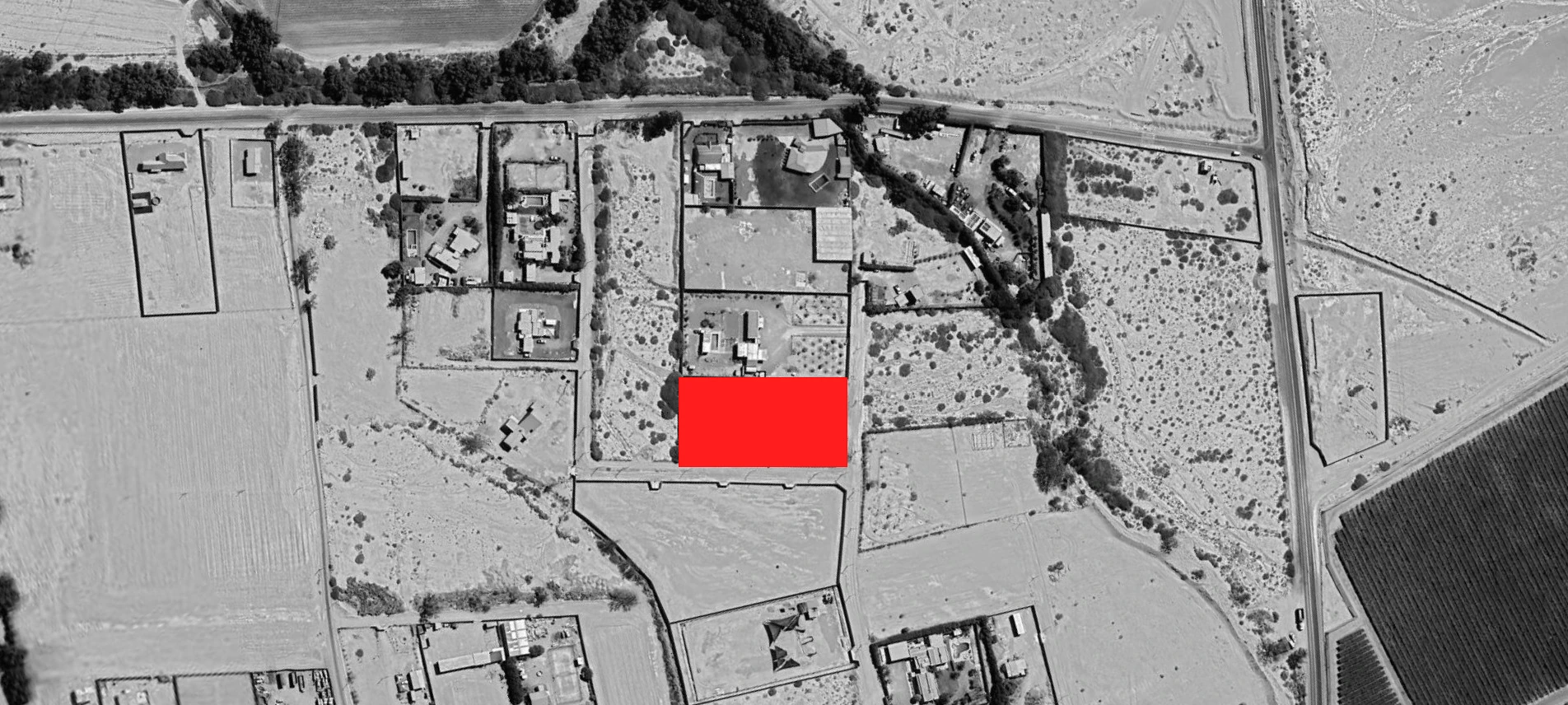 Ortofoto di inquadramento satellitare di Casa Chamonate
