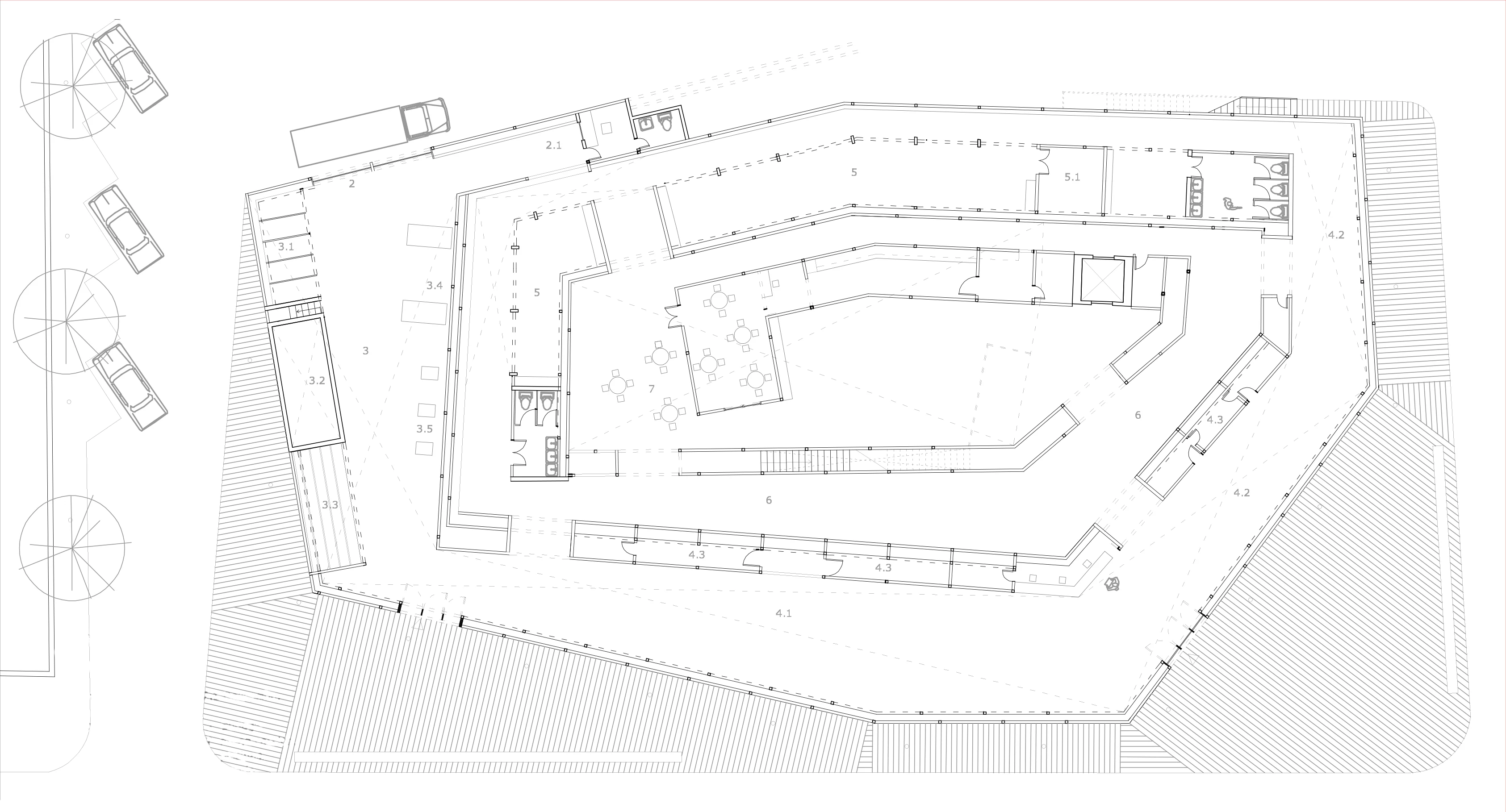 Technical floor plan of Revelado Vineyard